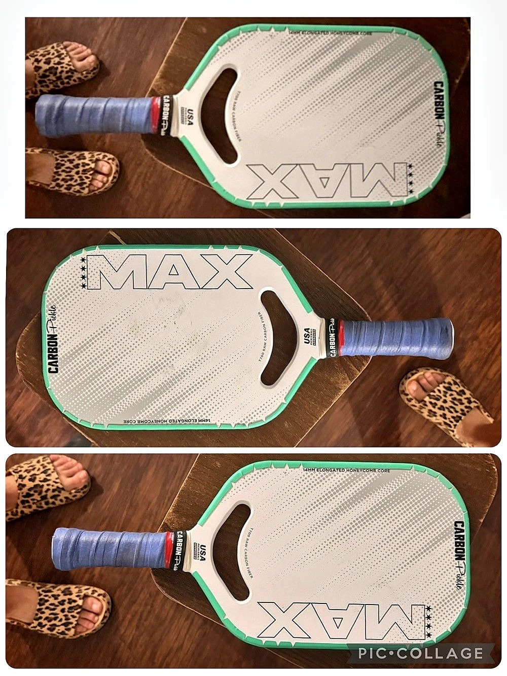 CPX MAX Series Raw Carbon Fiber T700 Pickleball paddle